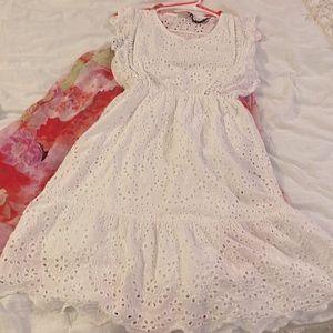 White with paisley details